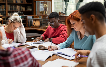 Students at a Table