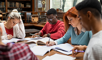 Students at a Table