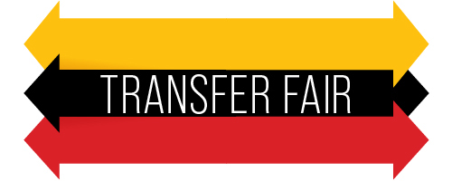 3 arrows with transfer fair text