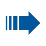 blue arrow pointing right